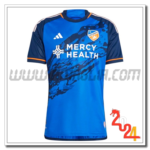 FC Cincinnati Prima Maglia Calcio 2024 2025 Blu