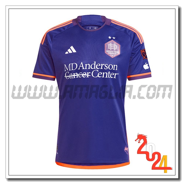 Houston Dynamo Seconda Maglia Calcio 2024 2025 Viola