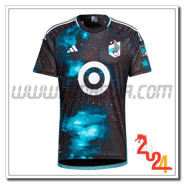 Minnesota United Prima Maglia Calcio 2024 2025 Nero