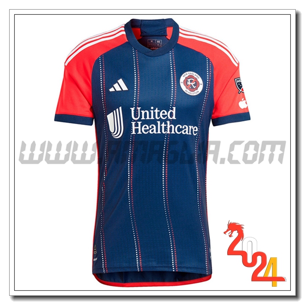 New England Revolution Prima Maglia Calcio 2024 2025 Blu marino