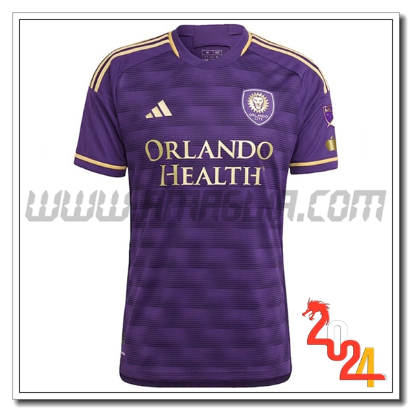 Orlando City Prima Maglia Calcio 2024 2025 Viola