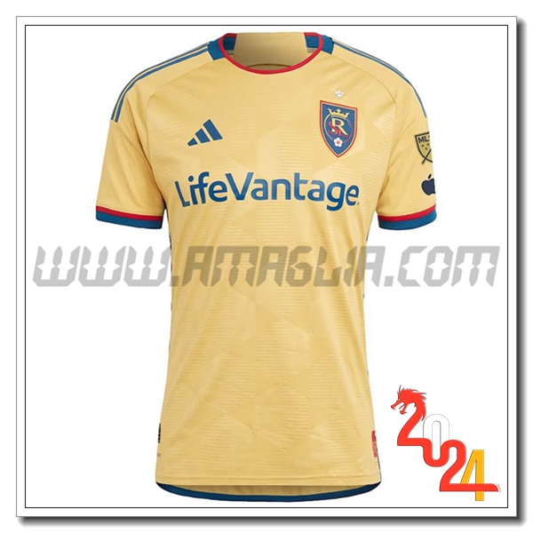 Real Salt Lake Seconda Maglia Calcio 2024 2025 GIALLO