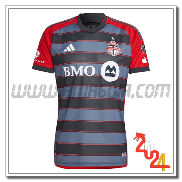 Toronto FC Prima Maglia Calcio 2024 2025 Nero Rosso