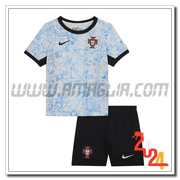 Kit Maglia Portogallo Bambino Seconda 2024 2025