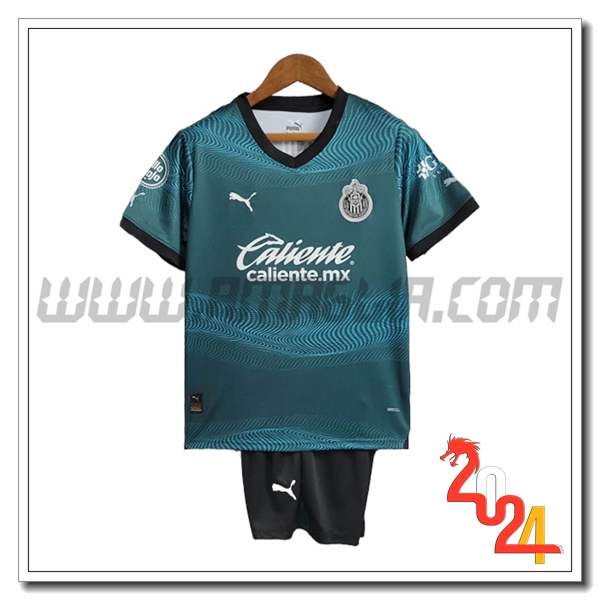 Kit Maglia CD Guadalajara Bambino 2023/2024 Blu marino