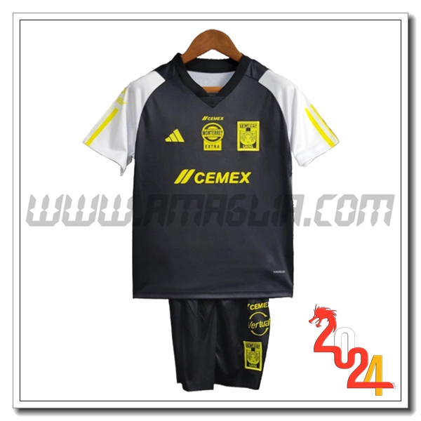 Kit Maglia Tigres UANL Bambino 2023/2024 Nero