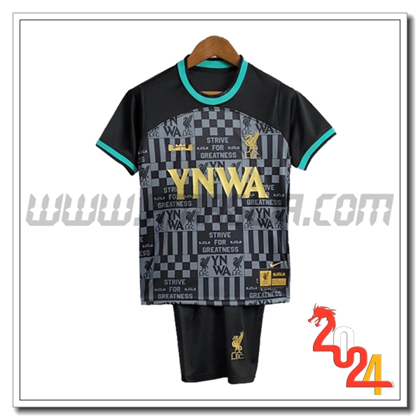 Kit Maglia FC Liverpool Bambino Special Edition 2024 2025 Nero