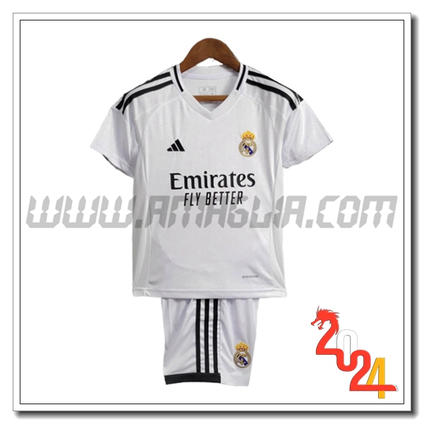 Kit Maglia Real Madrid Bambino Prima 2024 2025