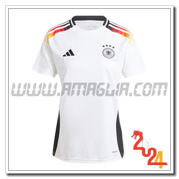 Prima Maglia Calcio Germania Donne 2024 2025 Bianco