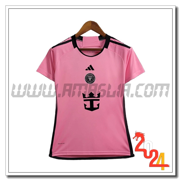 Prima Maglia Calcio Inter Miami CF Donne 2024 2025 Rosa