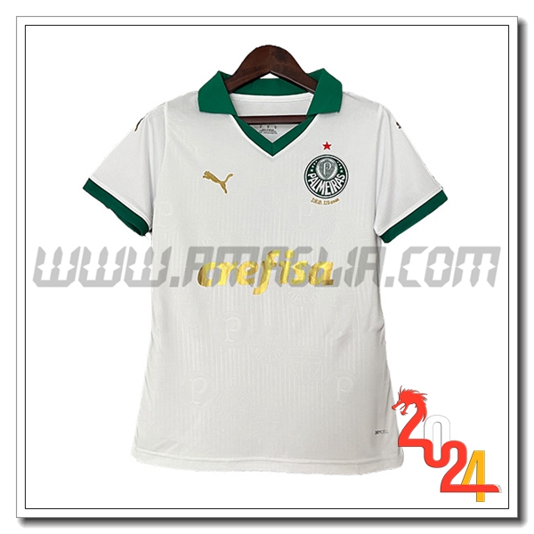 Seconda Maglia Calcio Palmeiras Donne 2024 2025 Bianco