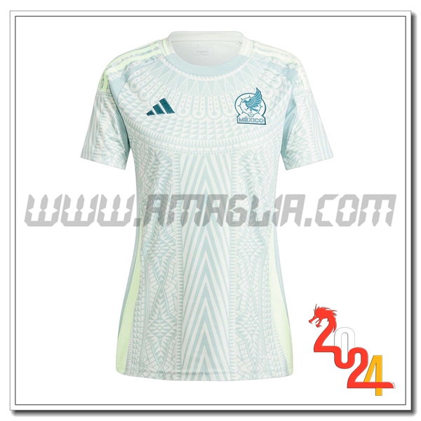 Seconda Maglia Calcio Messico Donne 2024 2025 Bianco