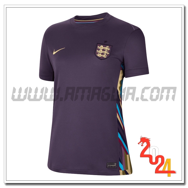 Seconda Maglia Calcio Inghilterra Donne 2024 2025 Nero