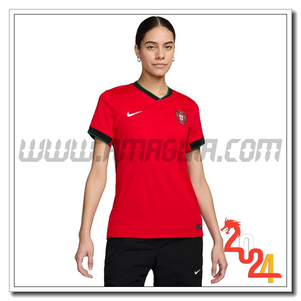 Prima Maglia Calcio Portogallo Donne 2024 2025 Rosso