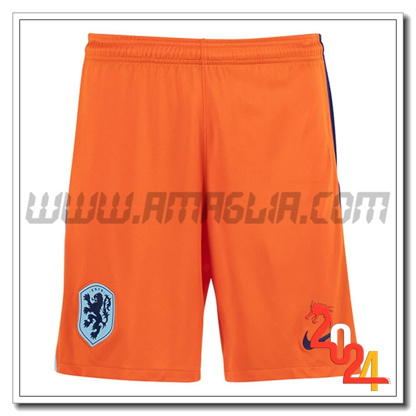 Prima Pantaloncini Calcio Paesi Bassi 2024 2025 Arancia