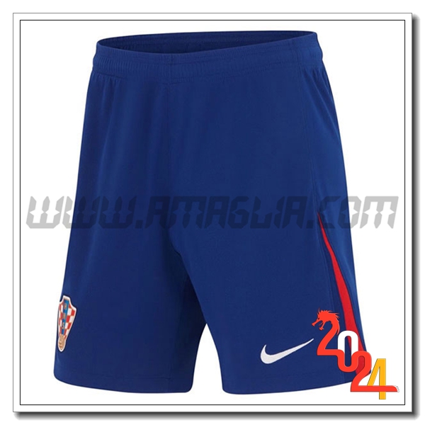 Seconda Pantaloncini Calcio Croazia 2024 2025 Blu
