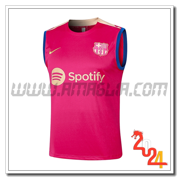 Canotta Allenamento FC Barcellona Rosso 2024 2025