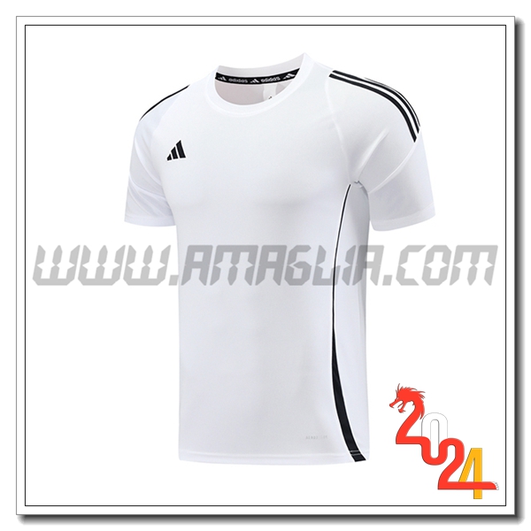 T Shirt Allenamento Adidas Bianco/Nero 2024 2025