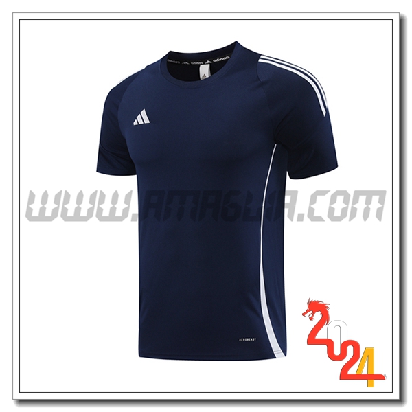 T Shirt Allenamento Adidas blu navy 2024 2025