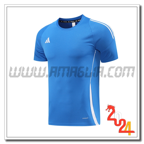 T Shirt Allenamento Adidas Blu 2024 2025