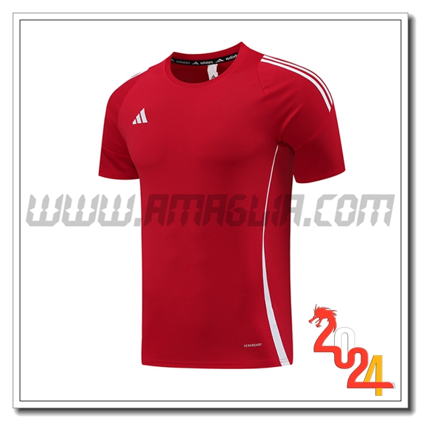 T Shirt Allenamento Adidas Rosso 2024 2025