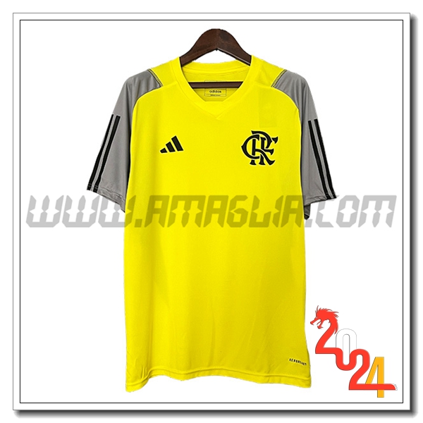 T Shirt Allenamento Flamengo Giallo/Grigio/Nero 2024 2025
