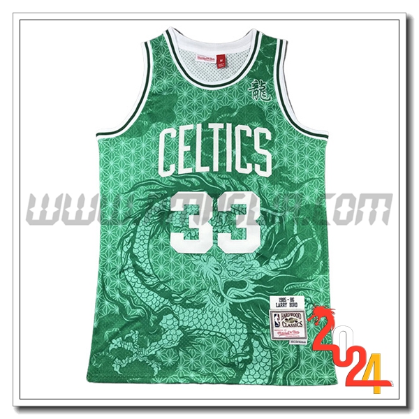 Maglia Boston Celtics (BIRD #33) 2024/25 Verde