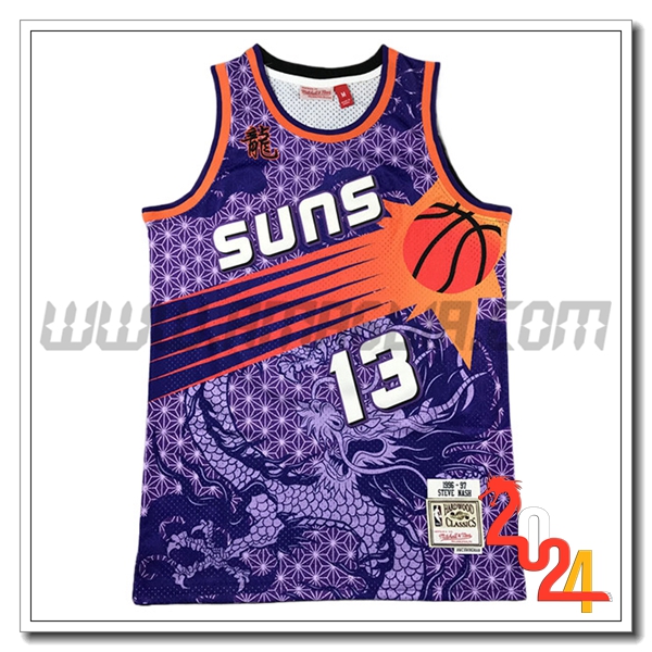Maglia Phoenix Suns (NASH #13) 2024/25 viola/Arancia