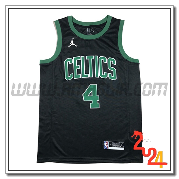 Maglia Boston Celtics (HOLIDAY #4) 2024/25 Nero/Verde