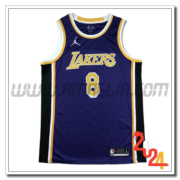 Maglia Los Angeles Lakers (BRYANT #8) 2024/25 viola/Nero/Giallo