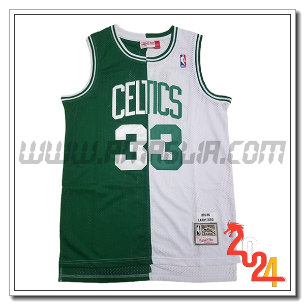Maglia Boston Celtics (BIRD #33) 2024/25 Bianco/Verde