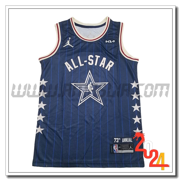 Maglia American All-Star (LILLARD #0) 2024/25 Blu/Bianco