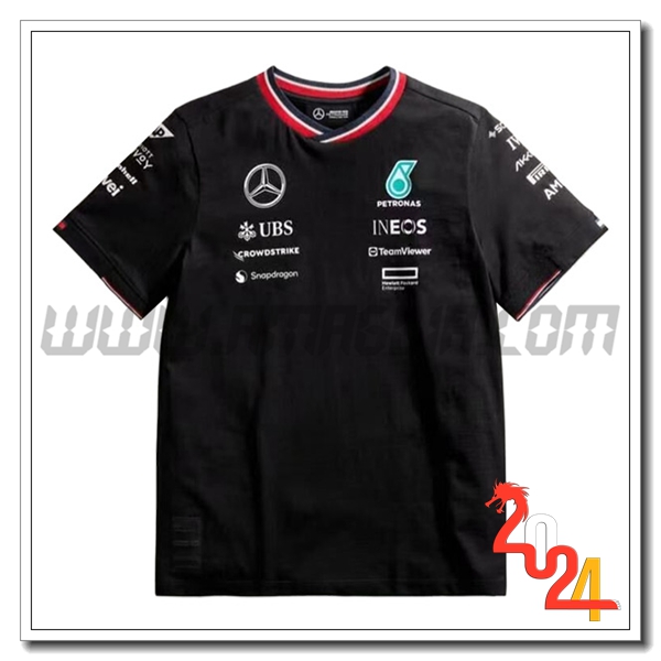 Maglietta F1 Mercedes Benz Team Nero 2024