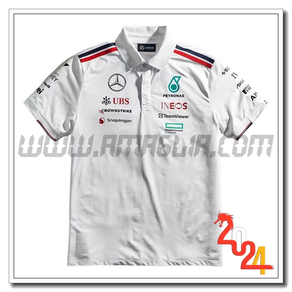 Polo F1 Mercedes Benz Team Bianco 2024