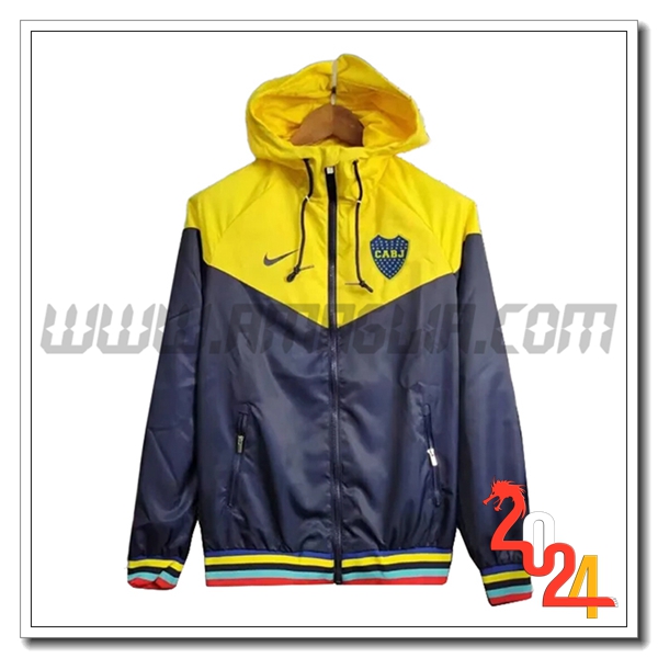 Giacca A Vento Boca Juniors Giallo/Grigio 2024 2025