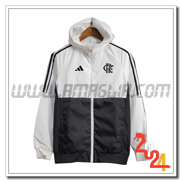 Giacca A Vento Flamengo Bianco/Nero 2024 2025