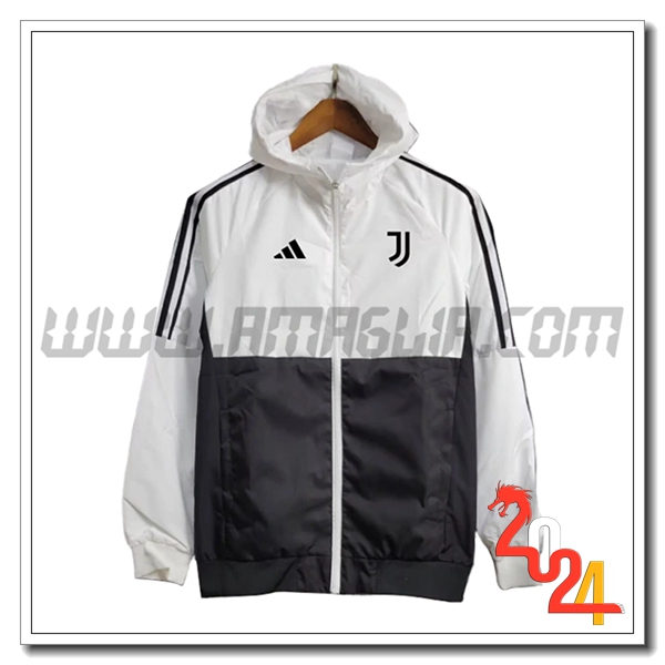 Giacca A Vento Juventus Bianco/Nero 2024 2025