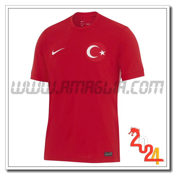 Turco Seconda Maglia Squadra 2024 2025 Rosso