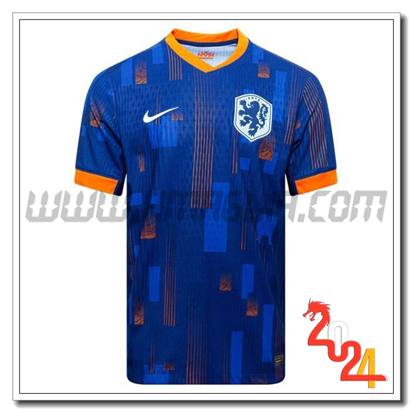 Paesi Bassi Seconda Maglia Squadra 2024 2025 Blu
