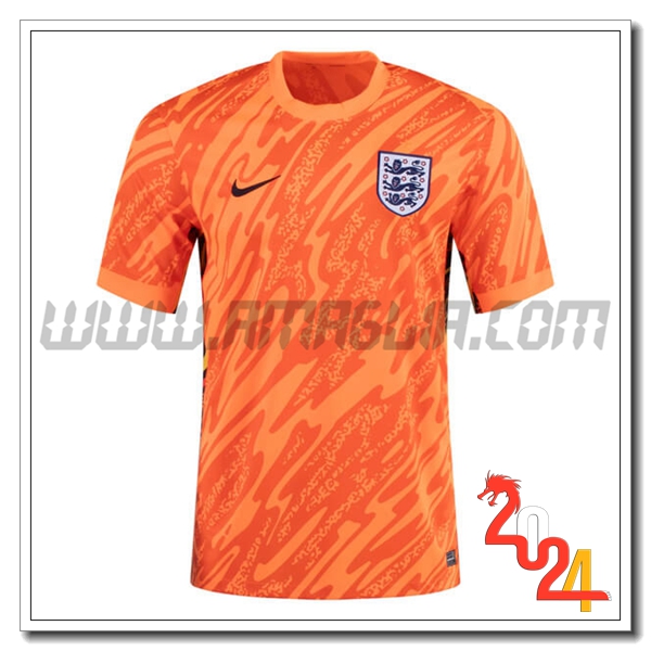 Maglia Squadra Portiere Inghilterra 2024 2025 Arancia