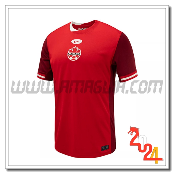 Canada Prima Maglia Squadra 2024 2025 Rosso