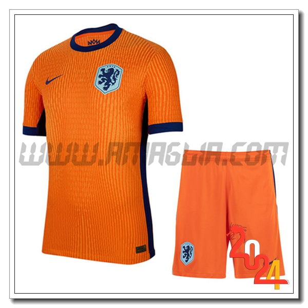 Kit Maglia Paesi Bassi Prima + Pantaloncini 2024 2025