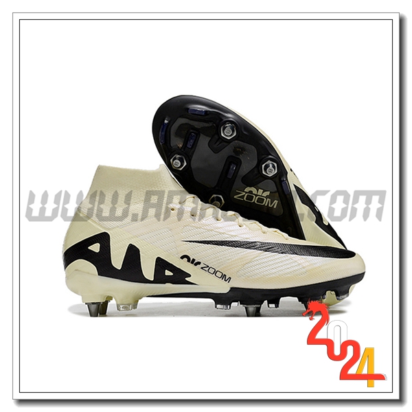 Nike Scarpe Calcio Air Zoom Mercurial Superfly IX Elite SG Beige/Nero