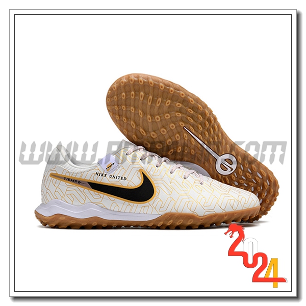 Nike Scarpe Calcio Tiempo Legend X Academy TF Beige/Nero
