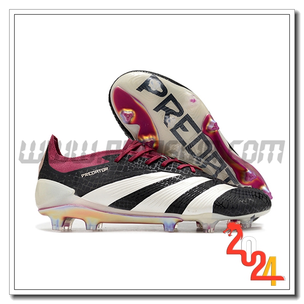 Adidas Scarpe Calcio Predator Elite FG Bianco/Nero/viola