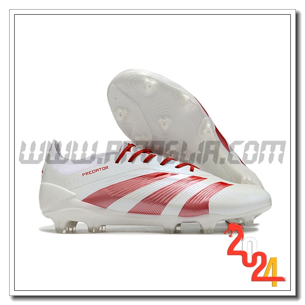 Adidas Scarpe Calcio Predator Elite FG Bianco/Rosso
