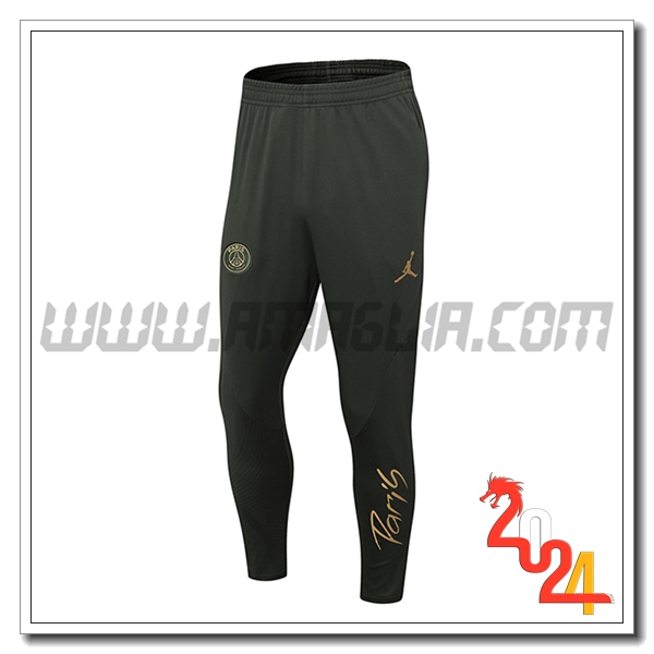 Pantaloni Allenamento PSG Verde 2024 2025