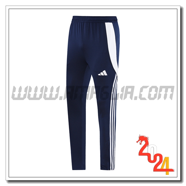 Pantaloni Allenamento Adidas Blu/Bianco 2024 2025