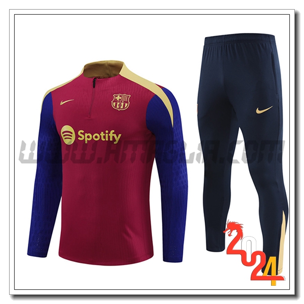 Tuta Allenamento FC Barcellona Rosso/Blu 2024 2025