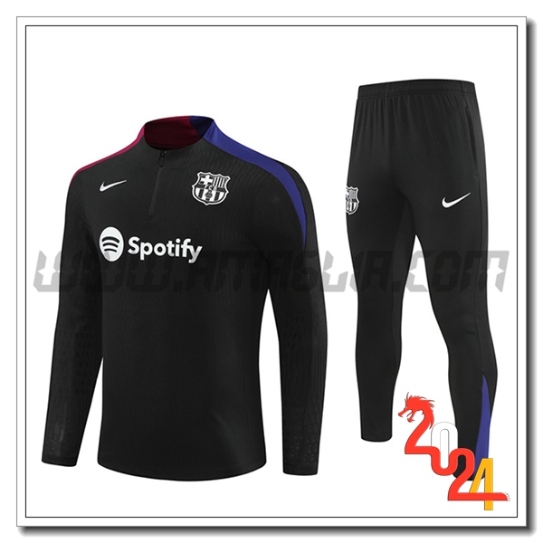 Tuta Allenamento FC Barcellona Nero 2024 2025